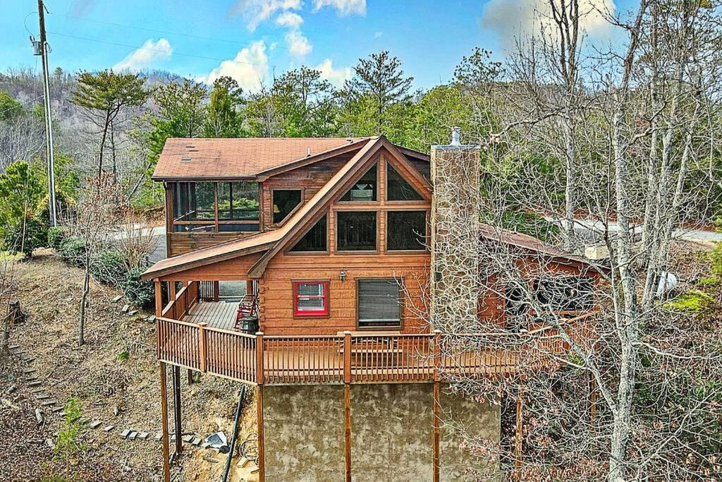 סביירוויל Over The Mountain - Smoky Mountain View Cabin מראה חיצוני תמונה